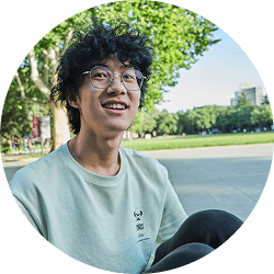 stock picture of a person smiling